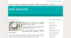 Desktop Screenshot of metinyazariz.com